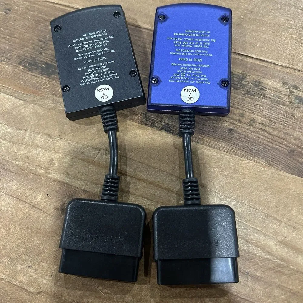 Mad Catz Gameshark Playstation 2 PS2 MicroCon Dongle Receiver Lot Of 2